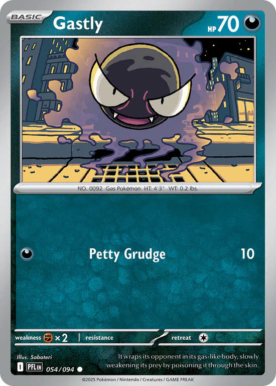 Gastly 054/094 Common Reverse Holo