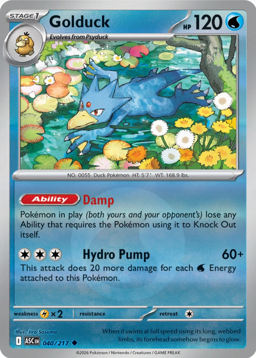 Golduck 040/217 Uncommon Reverse Holo