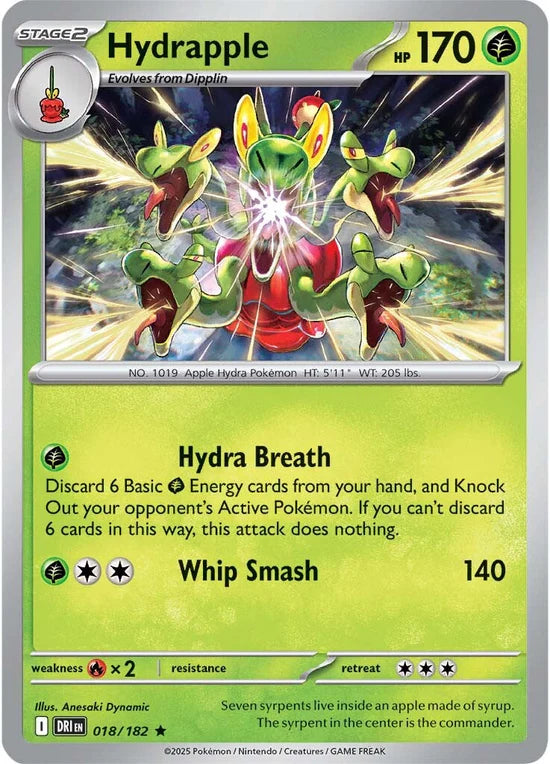 Hydrapple 018/182 Rare Reverse Holo