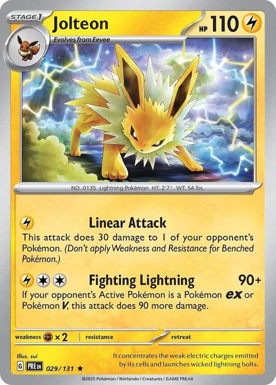 Jolteon 029/131 Rare Reverse Holo