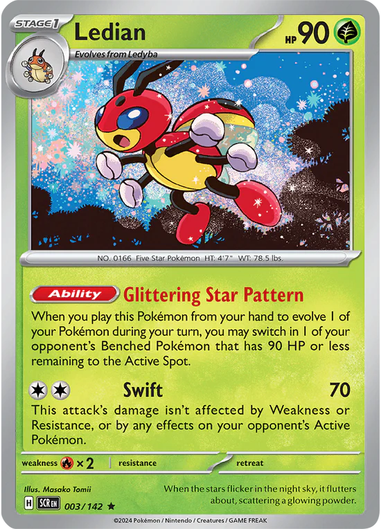 Ledian 003/142 Rare Reverse Holo