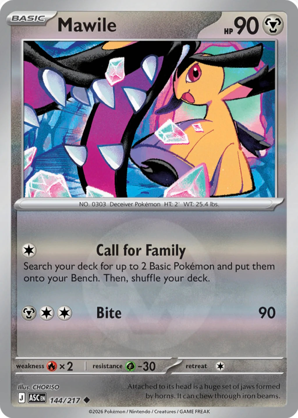 Mawile 144/217 Uncommon Reverse Holo