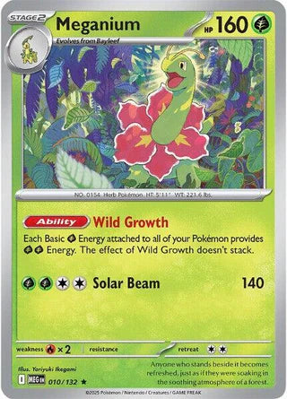 Meganium 010/132 Rare Reverse Holo