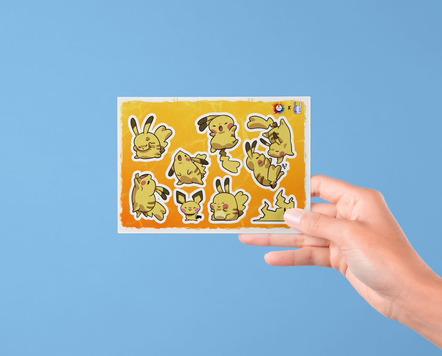 Planilla de Stickers: Pikachu