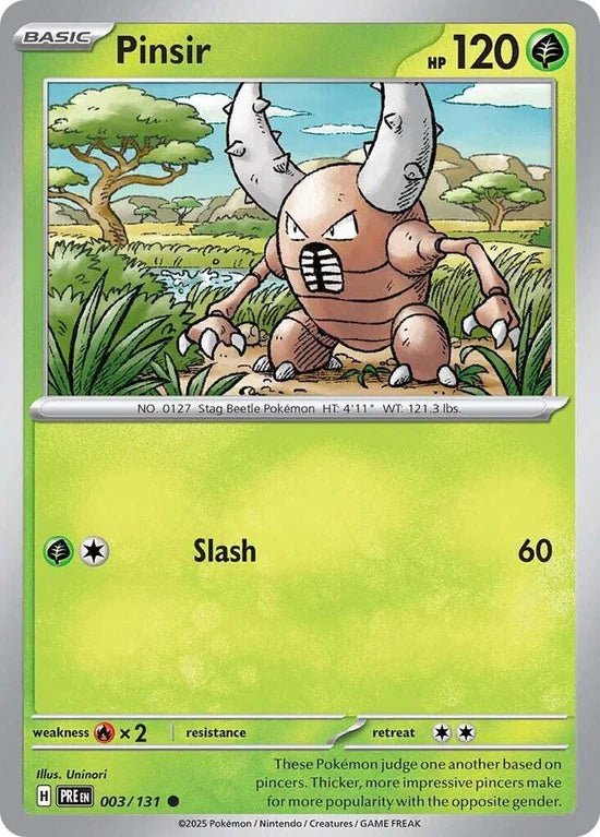 Pinsir 003/131 Common Reverse Holo