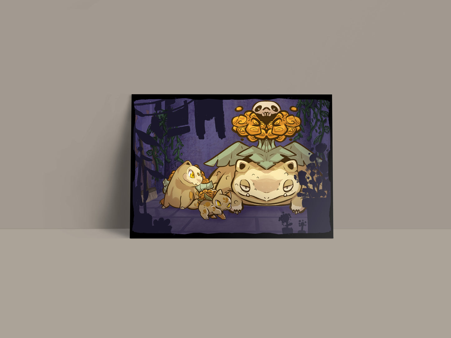 Postal Día de Muertos x Pokémon