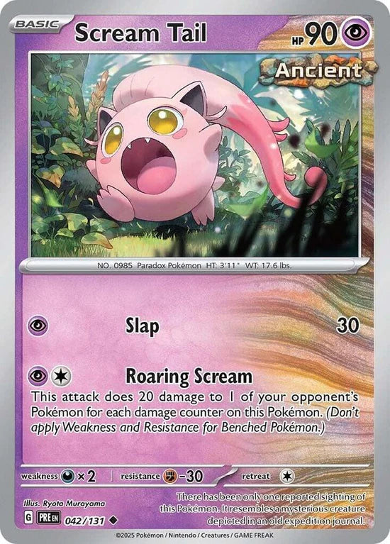 Scream Tail 042/131 Uncommon Reverse Holo