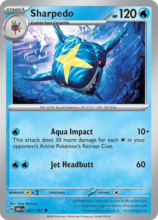 Sharpedo 047/197 Uncommon