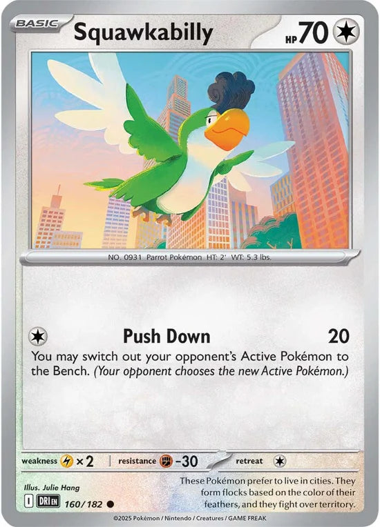 Squawkabilly 160/182 Common Reverse Holo