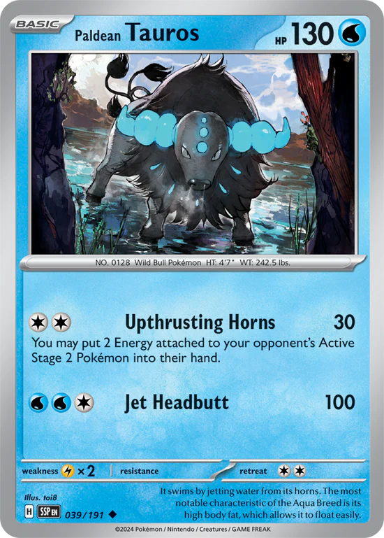 Tauros 039/191 Uncommon