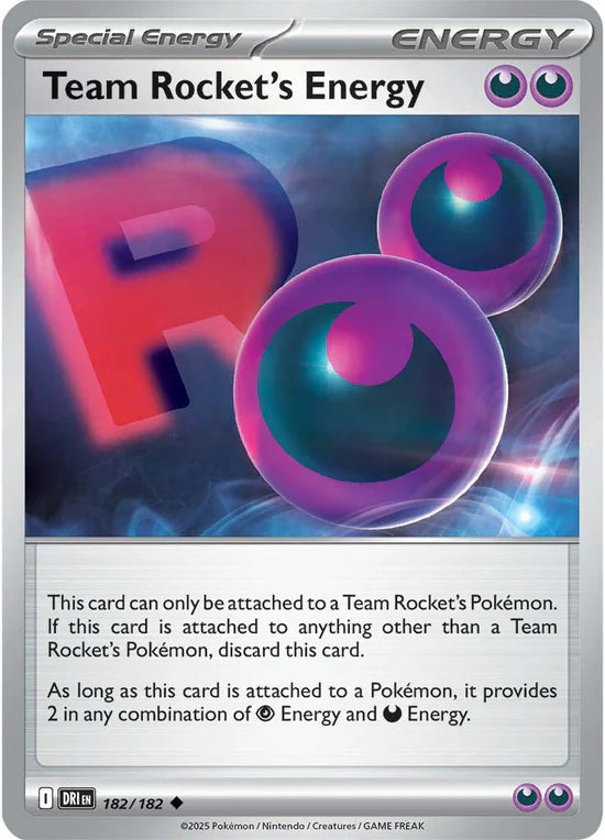 Team Rocket's Energy 182/182 Uncommon