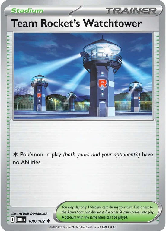 Team Rocket's Watchtower 180/182 Uncommon