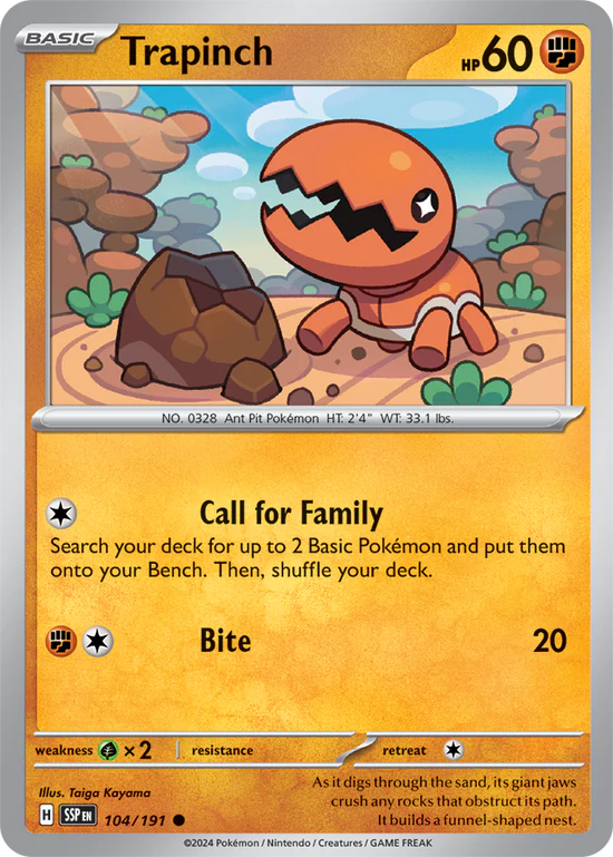 Trapinch 104/191 Common Reverse Holo