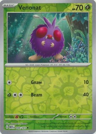Venonat 048/165 Common Reverse Holo