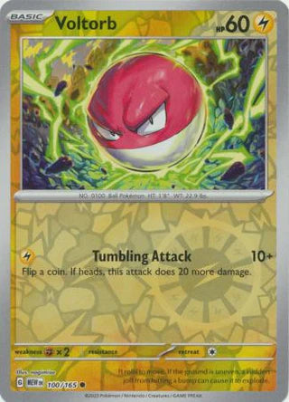 Voltorb 100/165 Common Reverse Holo