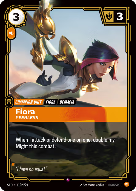 Fiora - Peerless - Spiritforged