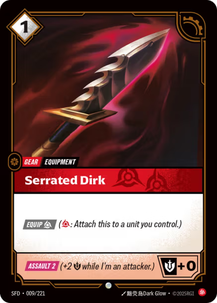 Serrated Dirk - Spiritforged