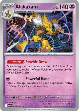 Alakazam 056/132 Rare Reverse Holo