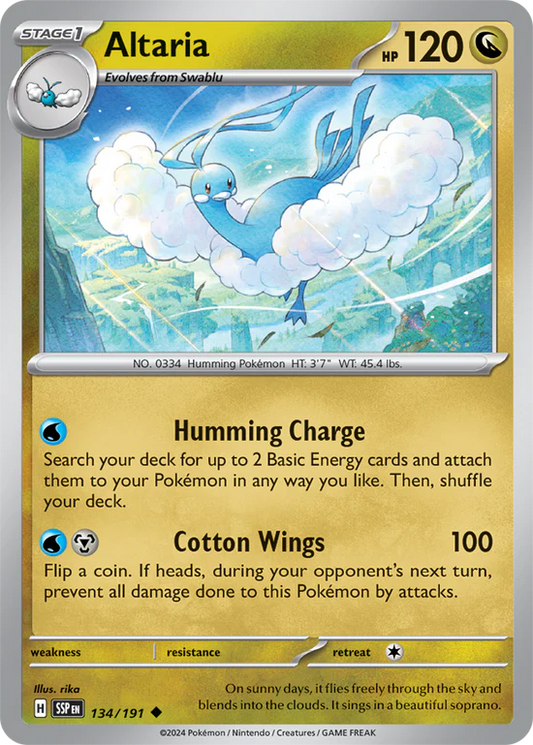 Altaria 134/191 Uncommon Reverse Holo