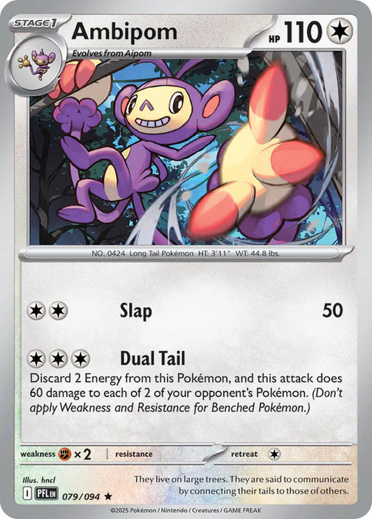 Ambipom 079/094 Rare Reverse Holo