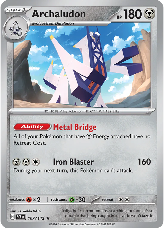 Archaludon 107/142 Rare Holo