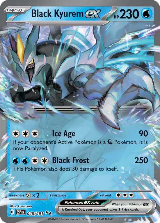 Black Kyurem Ex 048/191 Double Rare
