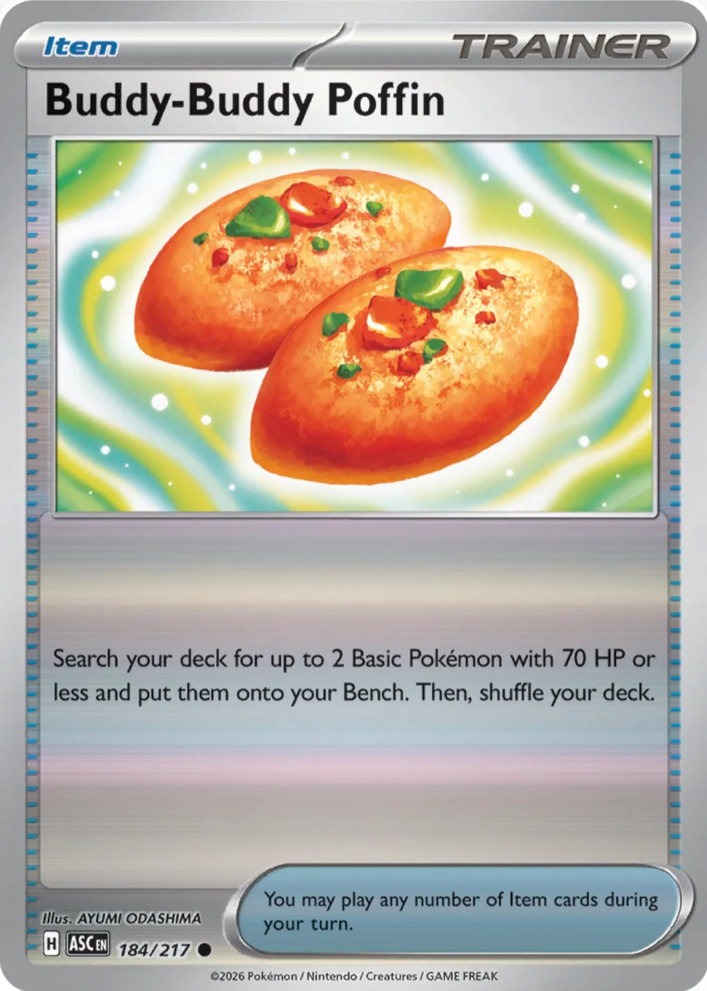 Buddy - Buddy Poffin 184/217 Common Reverse Holo