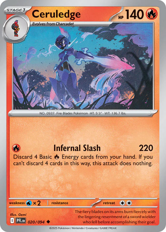 Ceruledge 020/094 Uncommon Reverse Holo