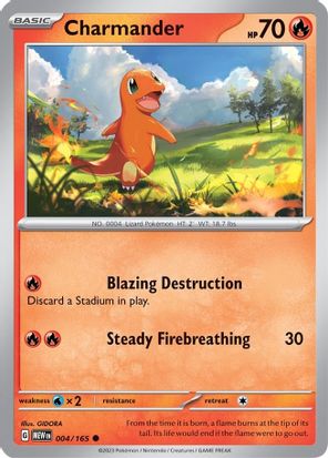 Charmander 004/165 Common
