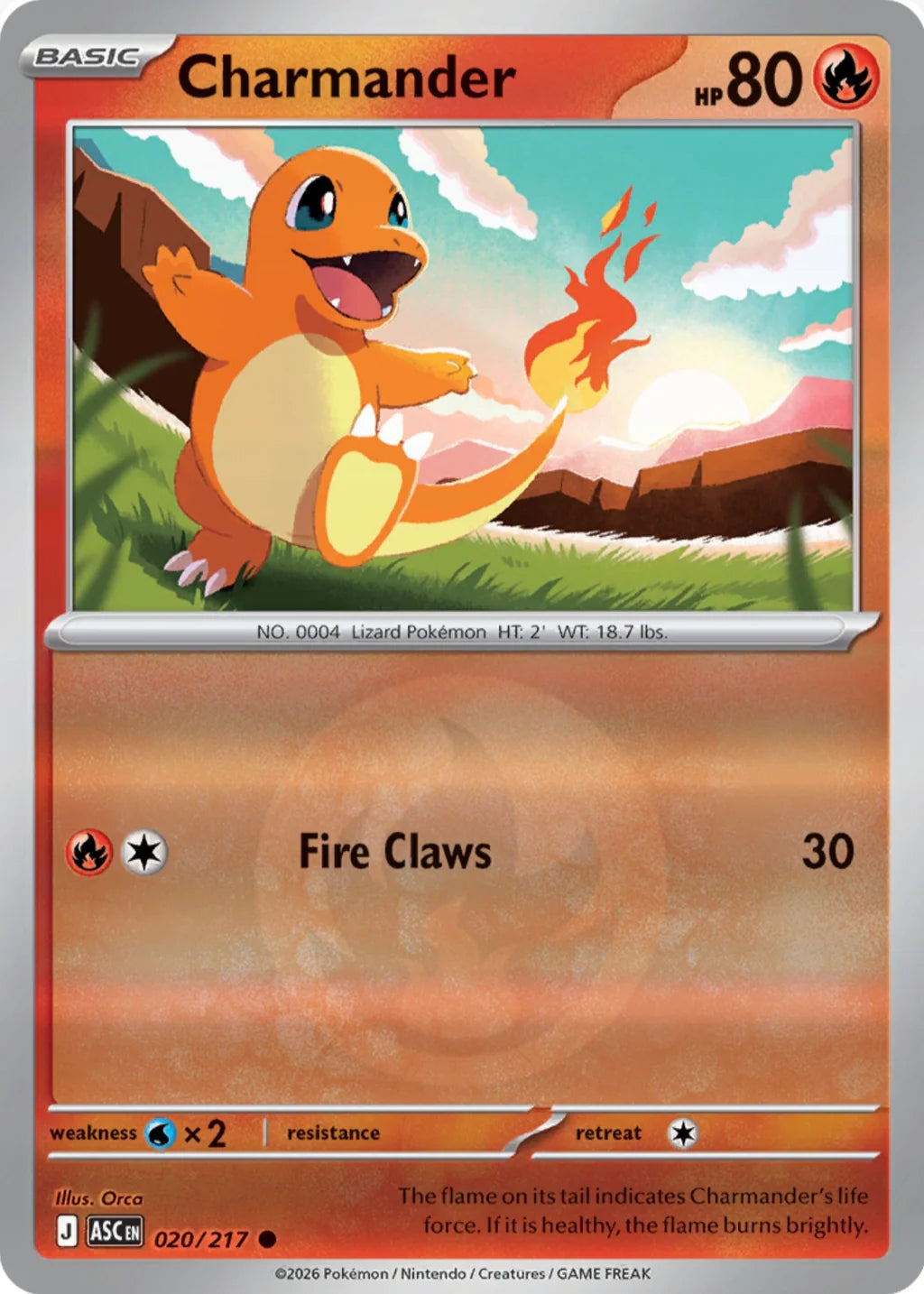 Charmander 020/217 Common Reverse Holo