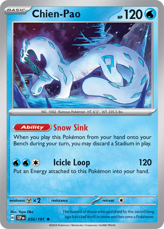 Chien-Pao 056/191 Rare Holo