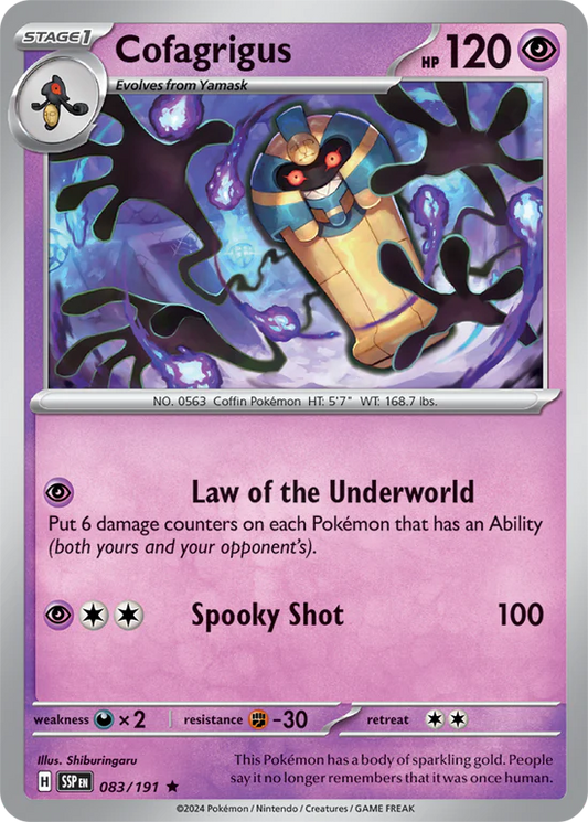 Cofragrigus 083/191 Rare Holo