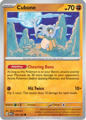 Cubone 104/165 Common