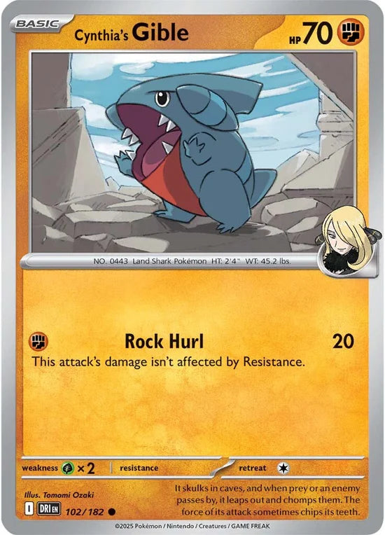 Cynthia's Gible 102/182 Common