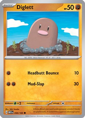 Diglett 050/165 Common
