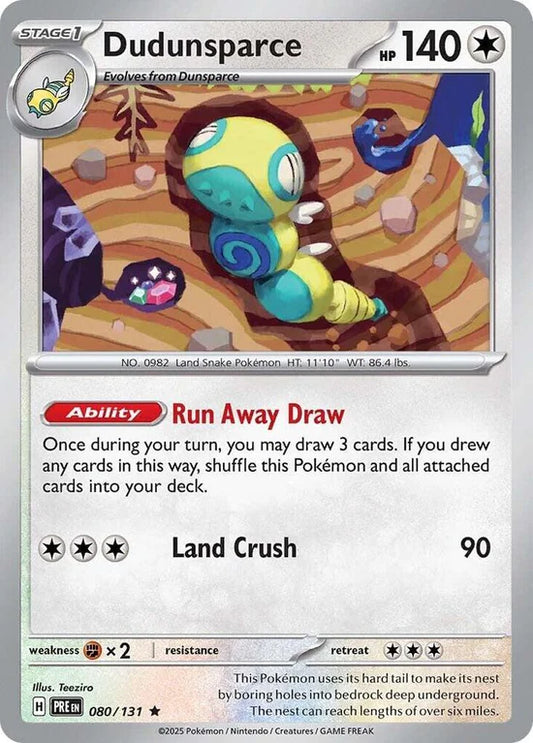 Dudunsparce 080/131 Rare Holo