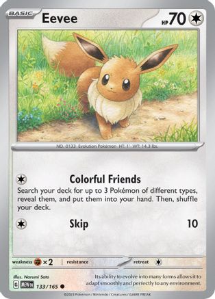 Eevee 133/165 Common