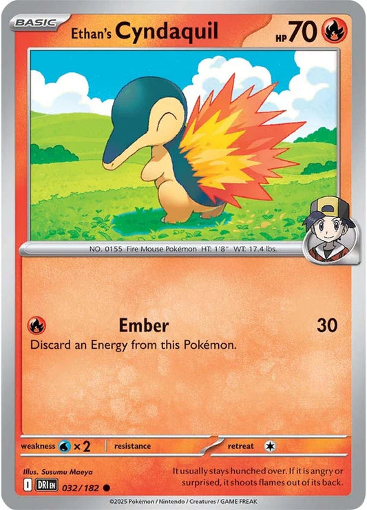 Ethan's Cyndaquil 032/182 Common Reverse Holo