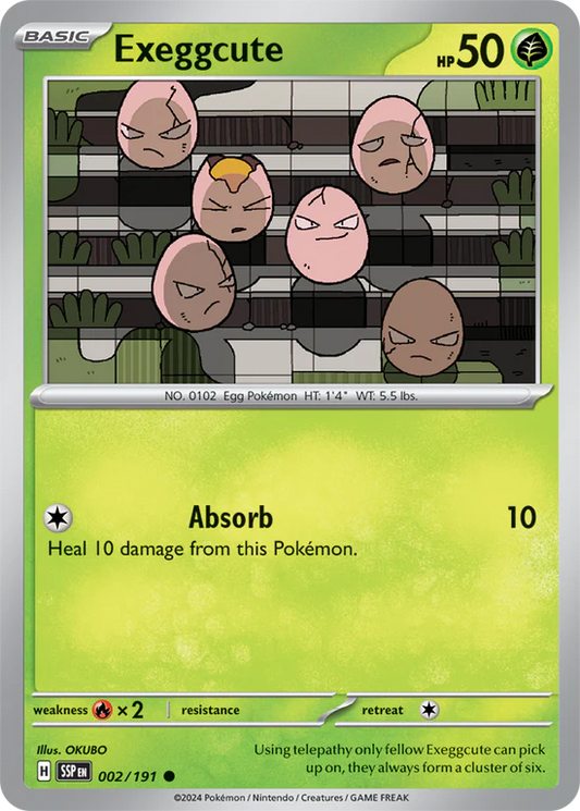Exeggcute 002/191 Common Reverse Holo