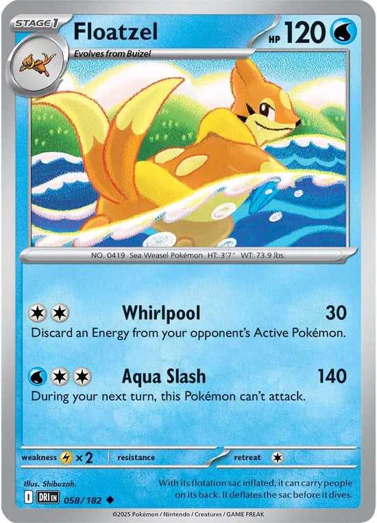 Floatzel 058/182 Uncommon