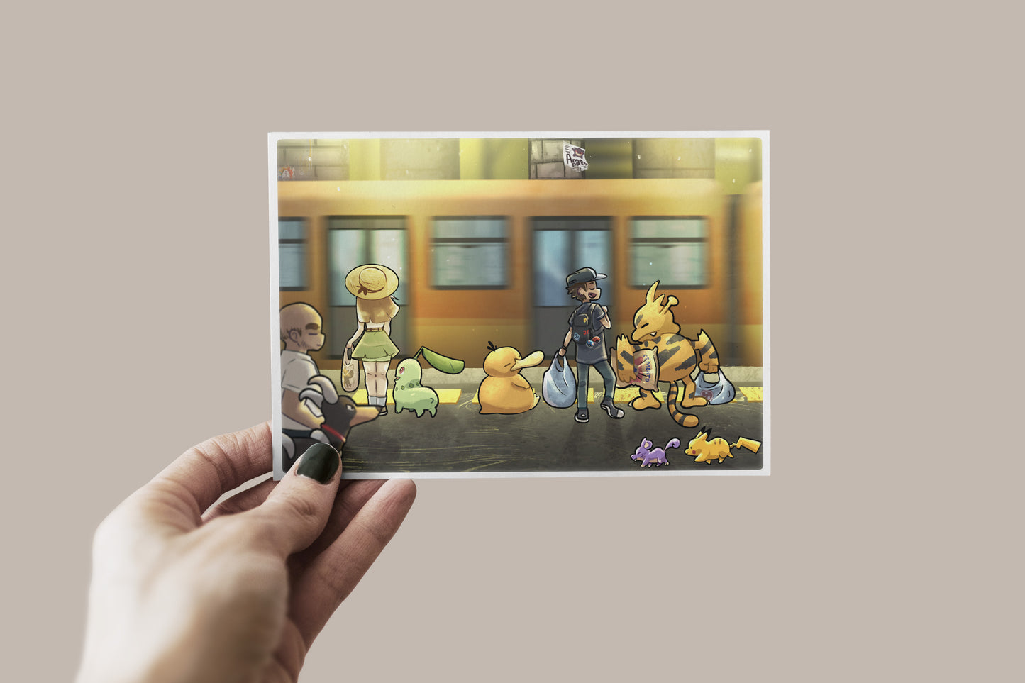 Postal: Cotidianidad Pokémon en la CDMX