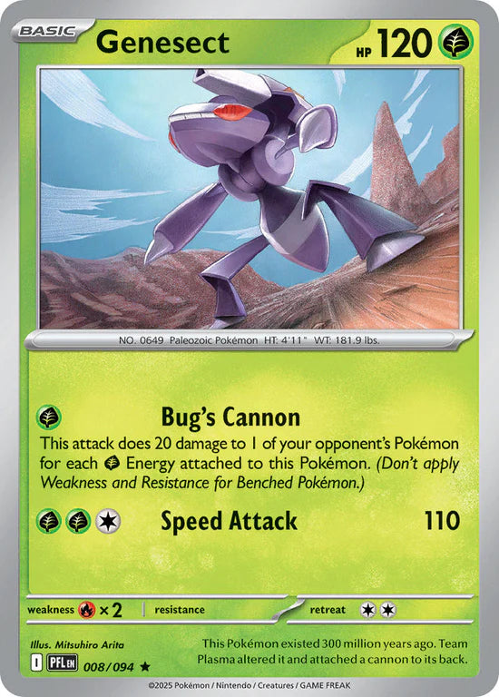 Genesect 008/094 Rare Reverse Holo