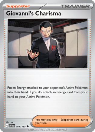 Giovanni's Charisma 161/165 Uncommon