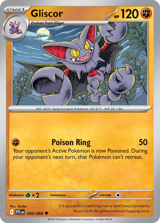 Gliscor 050/094 Uncommon Reverse Holo
