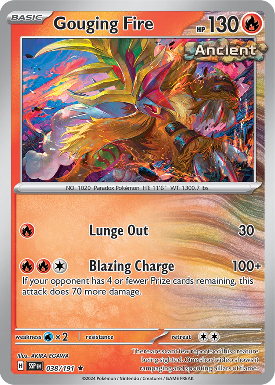 Gouging Fire 038/191 Rare Reverse Holo