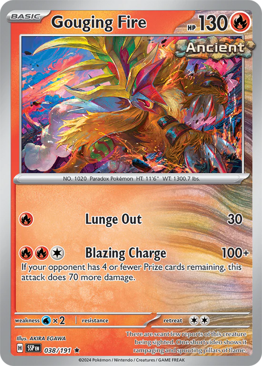 Gouging Fire 038/191 Rare Reverse Holo