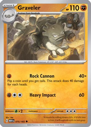 Graveler 075/165 Uncommon