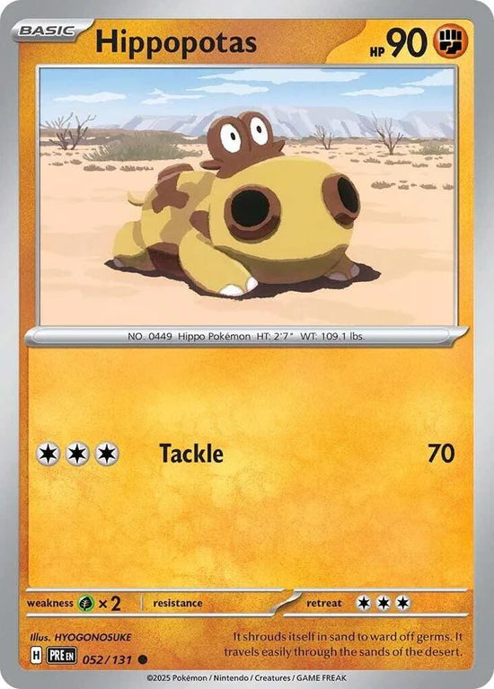 Hippopotas 052/131 Common Reverse Holo