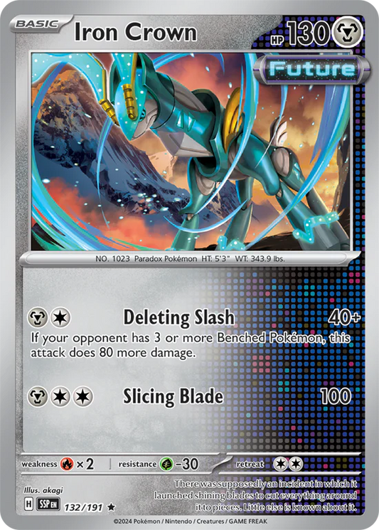 Iron Crown 132/191 Rare Holo