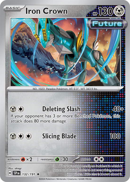 Iron Crown 132/191 Rare Reverse Holo